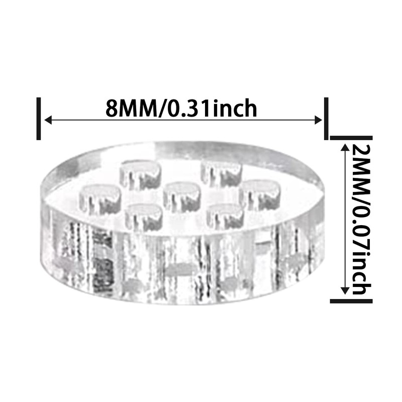 MARRTEUM 25 Pcs Glass Screen Filters Diameter 0.313''(8mm) Small Pipe