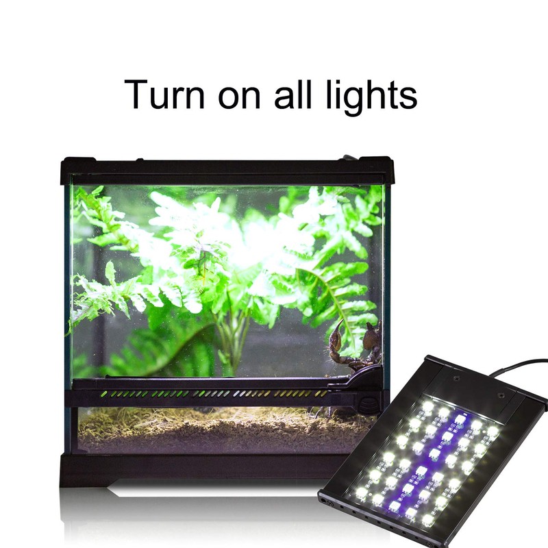 REPTI ZOO Terrarium Light Day and Night Mode Reptile LED