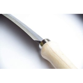 Muller Drawknife Straight Handles Longer, 16-1/2" Convex Curved Blade is Great for debarking, etc, Bark Draw Knife Made in Austria 2092,020