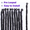 Leeven 24 Inch Ombre Dreadlock Extensions 40 Strands Hippie Single