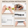 HOMEBROS Belt Hanger Wall Mount, Wooden Closet Belt Organizer with