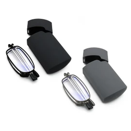 Folding Reading Glasses - Foldable Portable Readers For Men Women With Case 2 Pairs 3.00