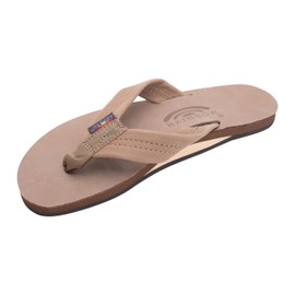 Rainbow Single Layer Premier Leather Woman's Sandal (Dark Brown) Size 7.5/8.5 (L) - 7.5/8.5 (L)