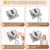 Cabinet Lock with Combination, 3-Digit Combination Drawer Lock, 4.5'' Keyless