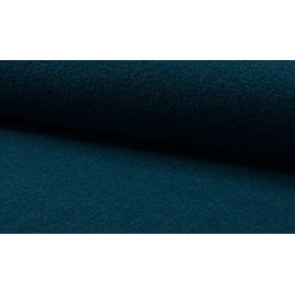 Luxury 100% Boiled Wool Fabric Material – Petrol, Sample 10cmx10cm