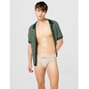 EMPORIO ARMANI Slip da Uomo in Raso con Etichetta Marrone