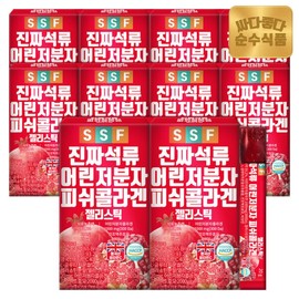 Pure Foods 300 Dalton Real Pomegranate Young Low-Molecular Fish Collagen Jelly, 10 Boxes (150 Packets) / 순수식품 300달톤 진짜 석류 어린 저분자 피쉬 콜라겐 젤리 10박스(150포)