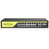 Hiseeu 16 Port PoE Switch Unmanaged w/2 Gigabit Uplink 1000
