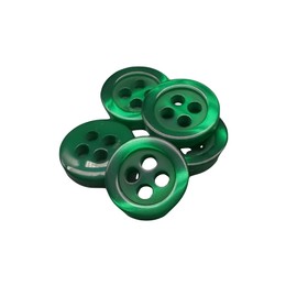 BOTIBOTON - 50 Mother of Pearl Buttons - 5 Sizes to Sew On - 11 Colours to Choose From - Shirts, Coats, Jackets and Baby Buttons, Children's Buttons - Made in Spain (Mother of Pearl Dark Green, 10mm)