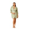 Motherhood Maternity Women's Nursing Chemise Nightgown, Robe and Swaddle 3-Piece