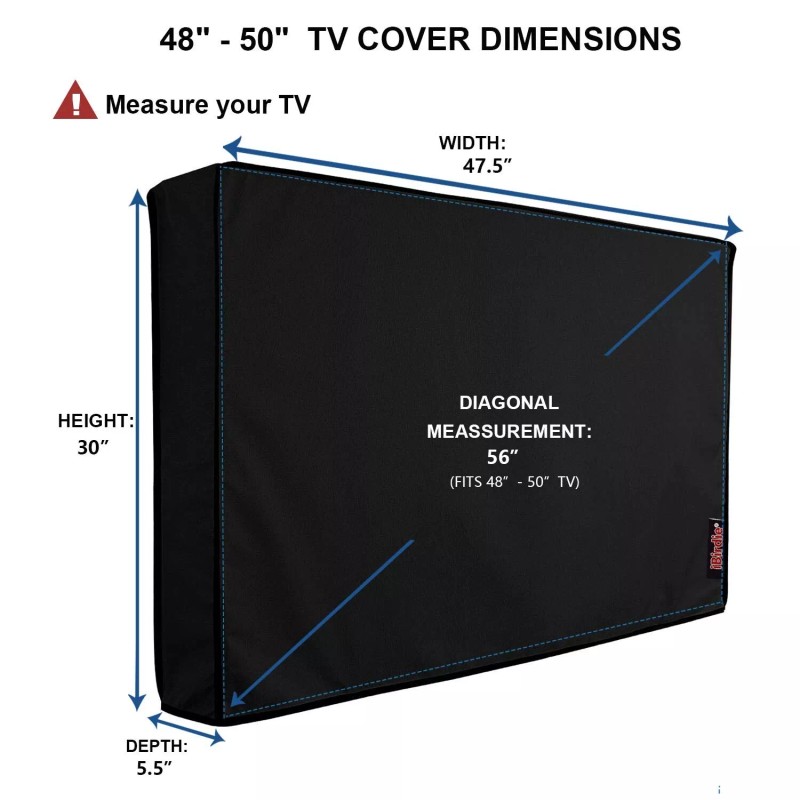 iBirdie Outdoor Waterproof and Weatherproof TV Cover for 50 inch