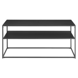 Crosley Furniture Braxton Metal Coffee Table, Matte Black