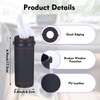 2 Pcs Car Tissues Cylinder Leather Round Tissues Container Car