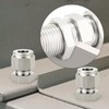 TAISHER 1PCS 304 Stainless Steel Thru-Bulk Bulkhead Compression Tube Pipe