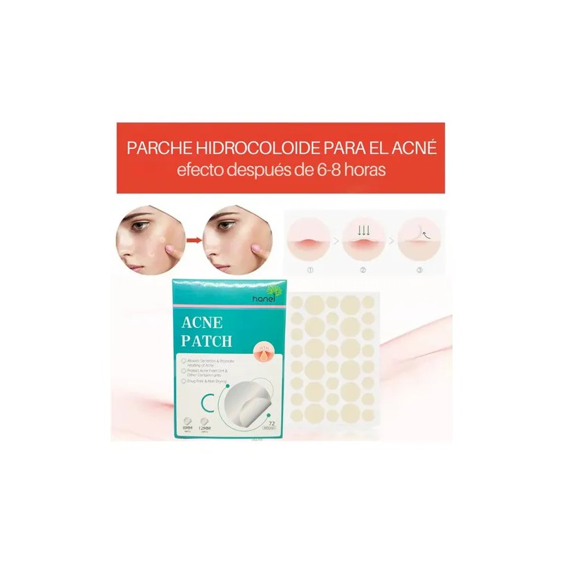 Parches Invisibles Acné Espinillas Facial Absorbente 72pz F