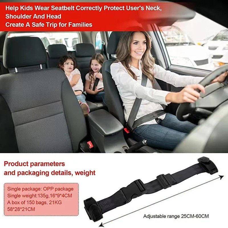 Car Seat Belt Adjuster Fixation Soft Nylon Protective Car Neck