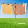 JS HANGER Collapsible 4-arm Rotary Outdoor Umbrella Drying Rack Metal
