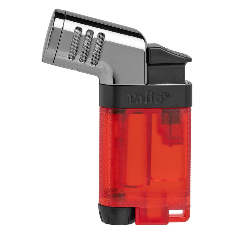 Palió Pistola Angled Double-Jet Flame Lighter (Red)