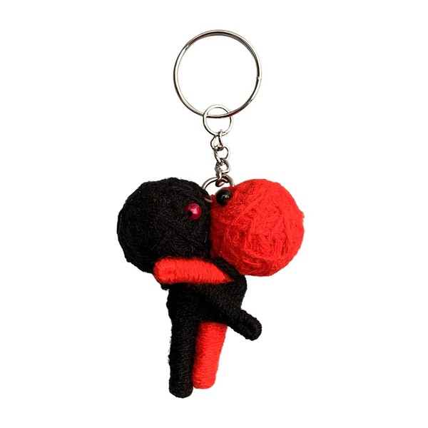 Voodoo String Doll Keychain, Design T41