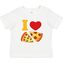 inktastic I Love Pizza Toddler T-Shirt 2T 0020 White 26ed9