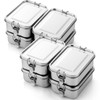 Umigy 8 Pcs Stainless Steel Food Containers Metal Bento Lunch