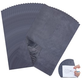 NBEADS 20 Sheets Carbon Graphite Copy Paper, 45.5x62cm Carbon Transfer Tracing Paper Graphite Transfer Paper for Drawing Sewing Patterns, Black