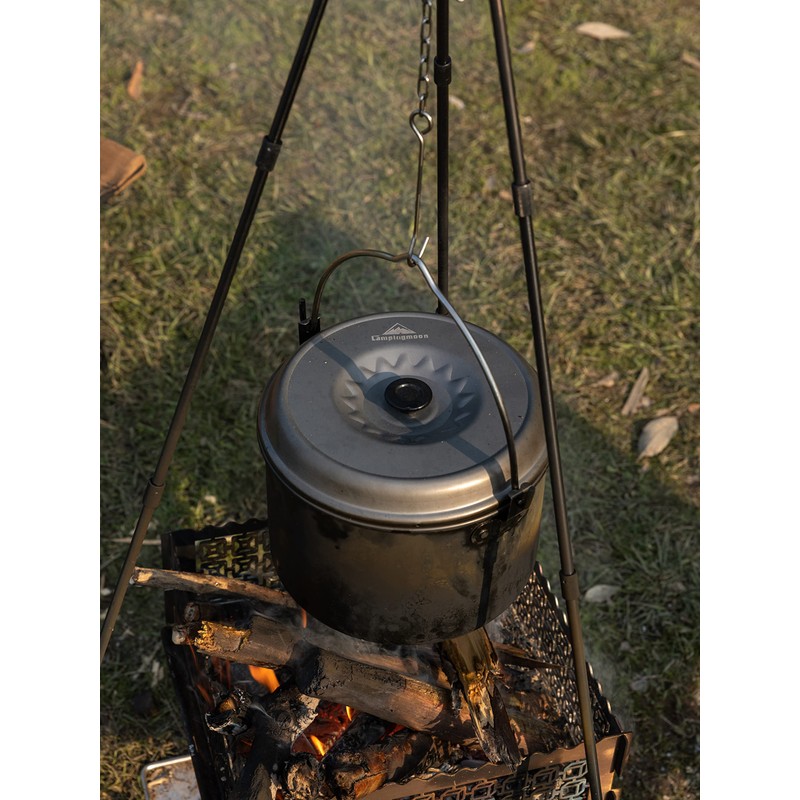 Camping Moon MC230 Aluminum Hanging Pot, Medium, Aluminum Pot, 1.2