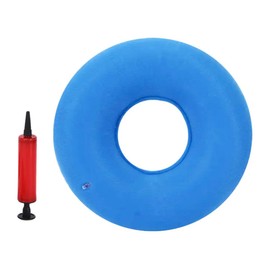 ENN LLC Light Blue Portable Donut Air Cushion for Zabuton and Chair (Light Blue)