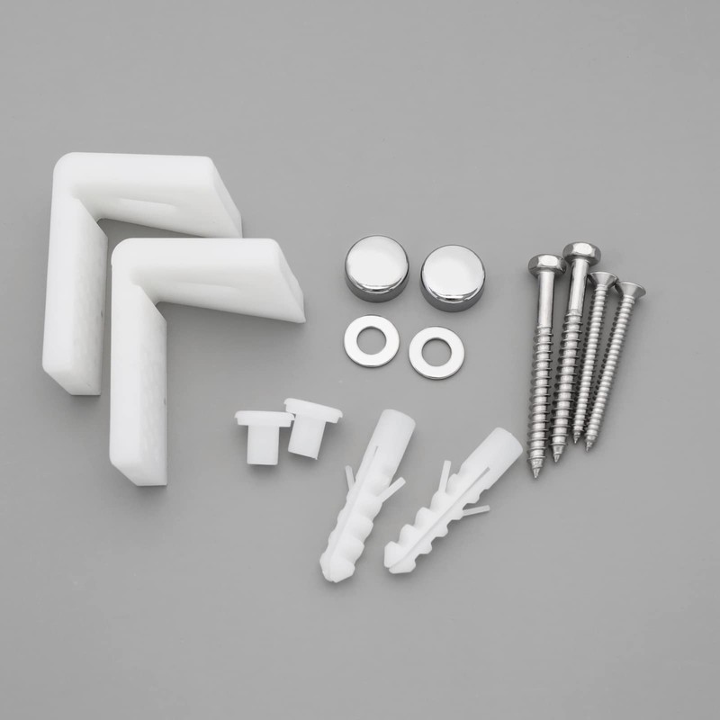ECSiNG 2 Sets Floor Toilet Fixing Kit L Shape Toilet