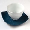 Ceramic Tea Holder (Square, Deep Indigo) W 3.5 x H
