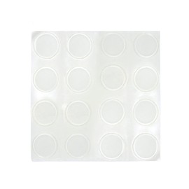 Glass Table Top Bumpers - 48 Pack - Thin Clear Bumper Pads - 1.23 Inch Self Adhesive Round Rubber - Glass Table Top Anti Slip Pads - Spacers