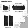 GRANNY SAYS Wicker Hanging Basket, 2 Pack Wall Basket for