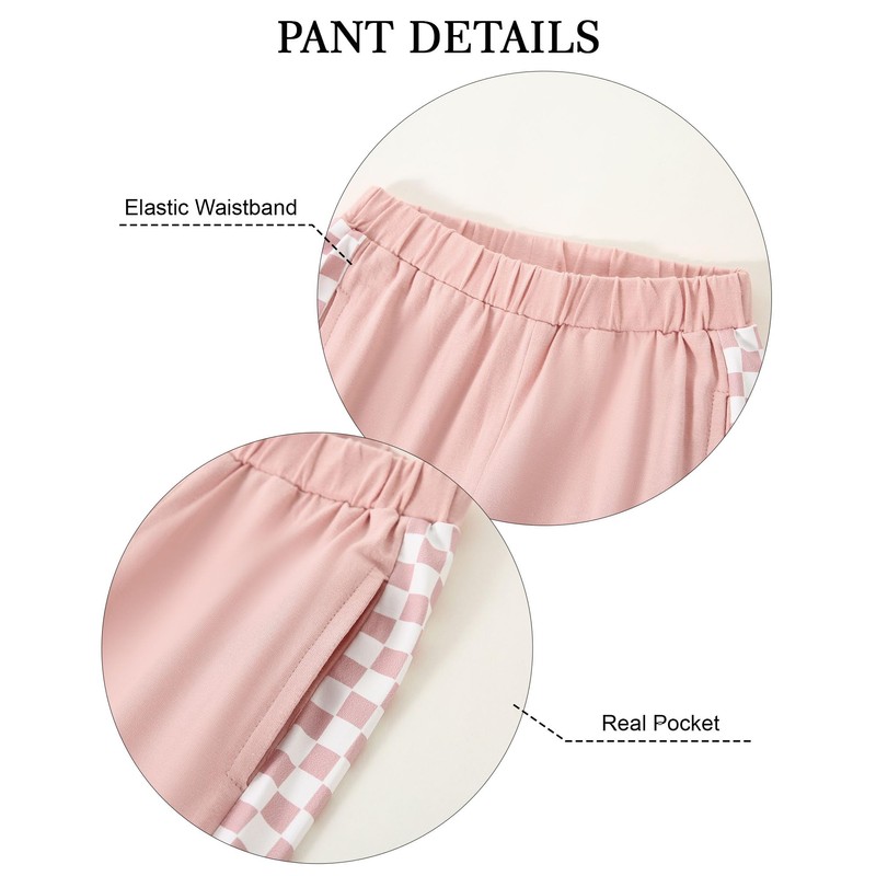 SOLOYEE Baby Girl Clothes, pink, 3T - 4T