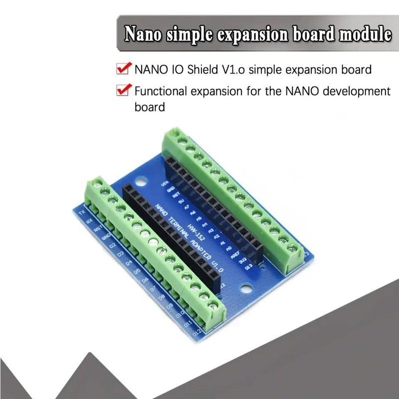 3 PCS NANO IO Shield Expansion Board Compact Terminal Adapter