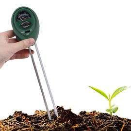 PH Measuring Instrument Soil Acidity Meter Soil Measuring Instrument Tester Digital Moisture Sunlight PH 3 in 1 Meter Multifunction Farmer Agriculture Cultivation Garden Soil Acidity Measurement