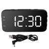 LED Digital Alarm Clock Portable Desk Clock with Snooze for