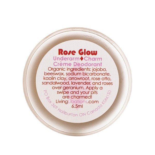 Living Libations Underarm Charm Crème Deodorant - Rose Glow, 6ml