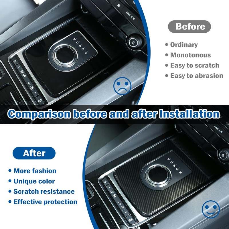 DIYUCAR Carbon Fiber Style for Jag XE F-Pace X761 Car
