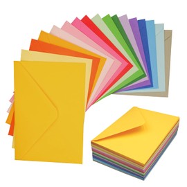 Farbige Briefumschläge 17 Farben, 85 Stück Farbige Umschläge für Geschenke 11 * 16cm, Bunte Umschläge für Geburtstage, Hochzeiten, Partys