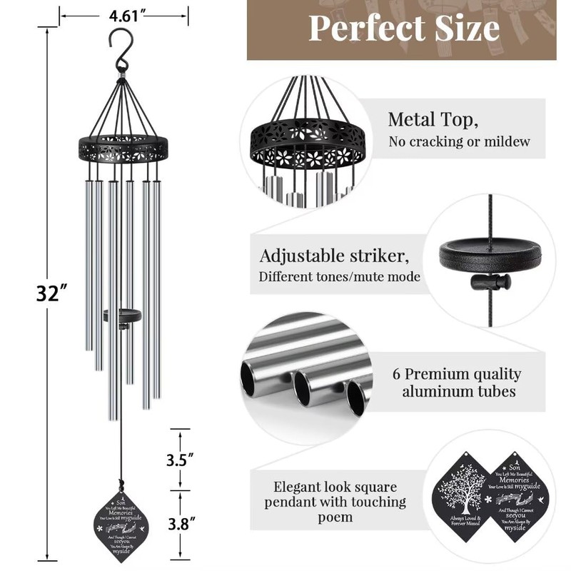 Wind Chimes,The Sympathy Gift for Lose of Son