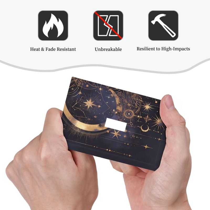Nadoabtm Decorative Light Switch Cover Plate Gothic Celestial Gold Moon
