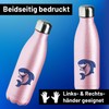 Huuraa Water Bottle Shark Comic Gift 500 ml Pink Stainless