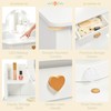 UTEX Kids Vanity, Girls Vanity Set with Mirror and Stool