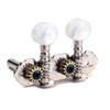 Alnicov 2R2L Tuning Pegs for Ukulele 4 String Guitar Chrome