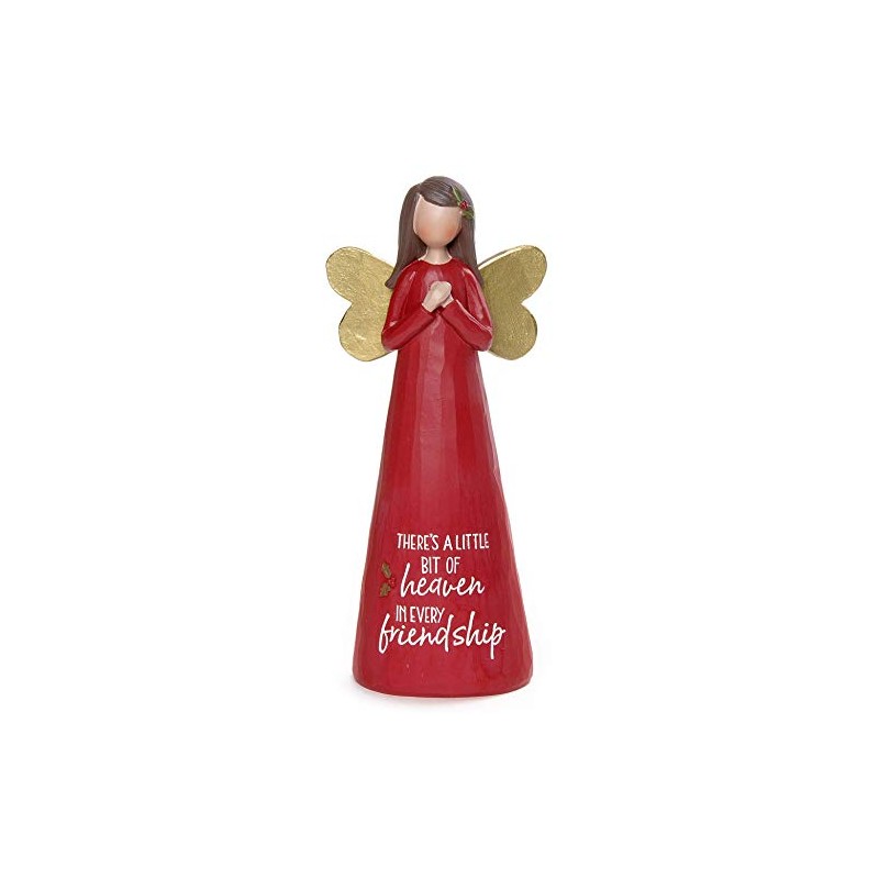 Feather & Grace Angel Figurine Heavenly Friendship Guardian Angel Xmas