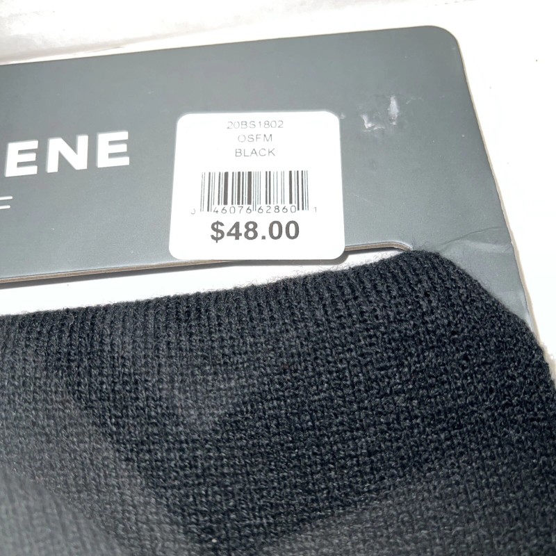 Geoffrey Beene New Geoffrey Beene Black And White Knit Hat