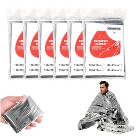 Skyzone Double-Sided Reflective Emergency Blanket 160x210cm - Thermal Insulation for Outdoor Survival, Hiking & Marathon Safety (6)