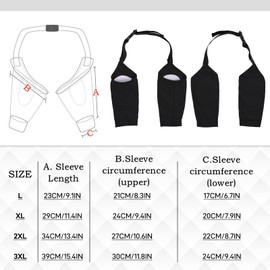 Dog Recovery Suit for Front Legs, Dog Recovery Sleeves After Surgery with Elastic Band, Soft Protective Elbow Braces for Medium Large Dogs, Cone Collar Alternative to Stop Licking Leg Wounds,Black,XL