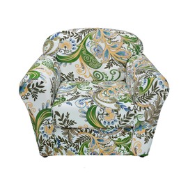 Arquiel Armchair Slipcover 2 Piece, Abstract Floral Stretch Chair Covers with Separate Cushion Cover, Washable Sofa Cover Furniture Protector for Living Room (Abstract Floral)