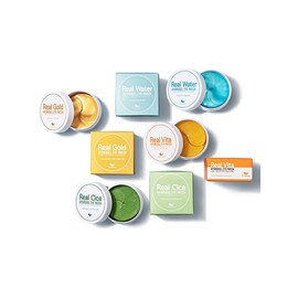 [Pretty] Real Vita Gold Cica Water Hydrogel Eye Patches 60 sheets, 2pcs / [프레티] 리얼비타골드시카워터 하이드로겔 아이패치 60매입 2개